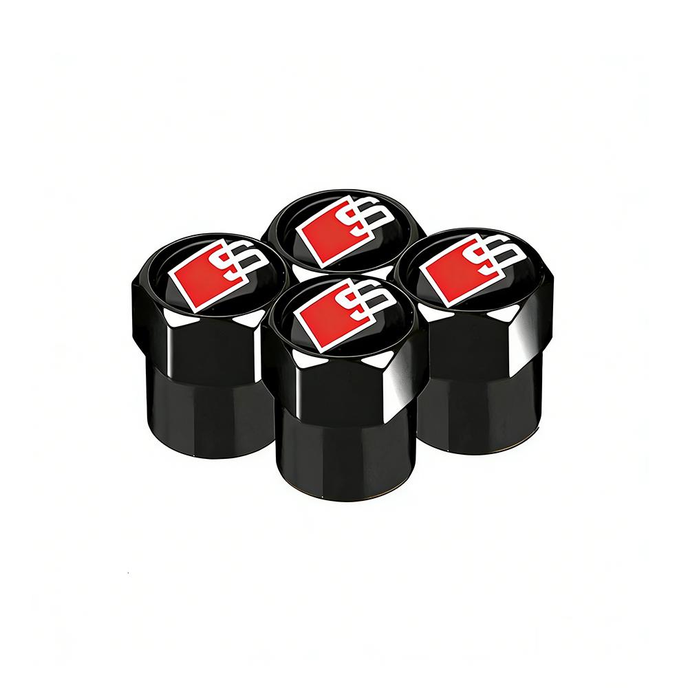 4Pcs Styling Wheel Tire Valve Air Stem Cap Duust Covers for GW4 SLine A3 A4 A5 A6 A7 A8 Q2 Q3 Q5 Q7 Q8 S3 S4 S5 S6 RS3 Quattro6DS