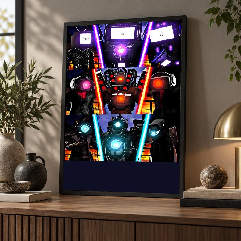 Skibidi Toilet Diamond Painting Kit 5D Full Drill DIY Diamond Mosaic Wall Art Home Decor