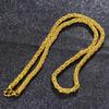 Gold Color Handsome Necklace Men's Temperament Twist Necklace Chain To Send Friends and Elders Luxury.