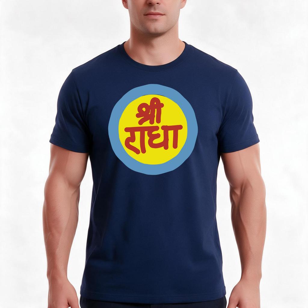 Sri Radha Vrindavan Tshirt Summer Casual Cotton Tee Oversized Streetwear Tops Vintage Graphic Print Loose Fit Short Sleeve