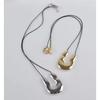 U-Shape Horseshoe Pendant Necklace for Women Black Rope Statement Necklaces Simple Choker Party Jewelry for Girls Women
