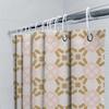 Gold&Rosa Geometrischer Druck Duschvorhang Wasserdicht Heimdeko Badewannenfutter Kundenspezifische Größe Verfügbar Für Badezimmerdekoration