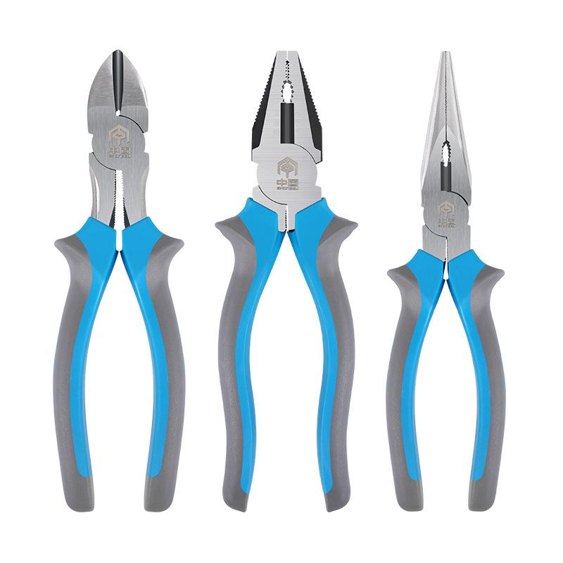 3pcs 8''/6”Universal Multifunctional Diagonal Pliers Needle Nose Pliers Hardware Tools Wire Cutters Electrician Wire Pliers
