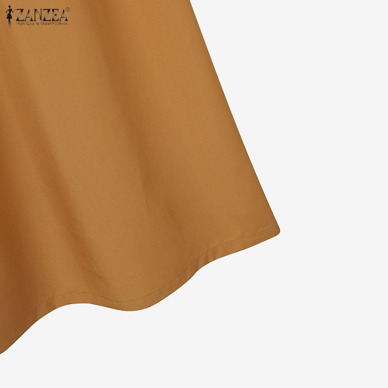 ZANZEA Damen Kurzarm Häkelbluse und Röcke Sommer Zweiteiler Anzugsets