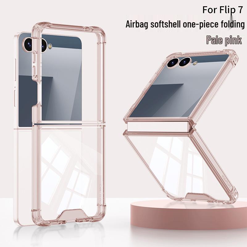Samsung Z Flip7 Foldable Phone Case: Airbag Large Window, Creative Design, Cross-Border Compatibility