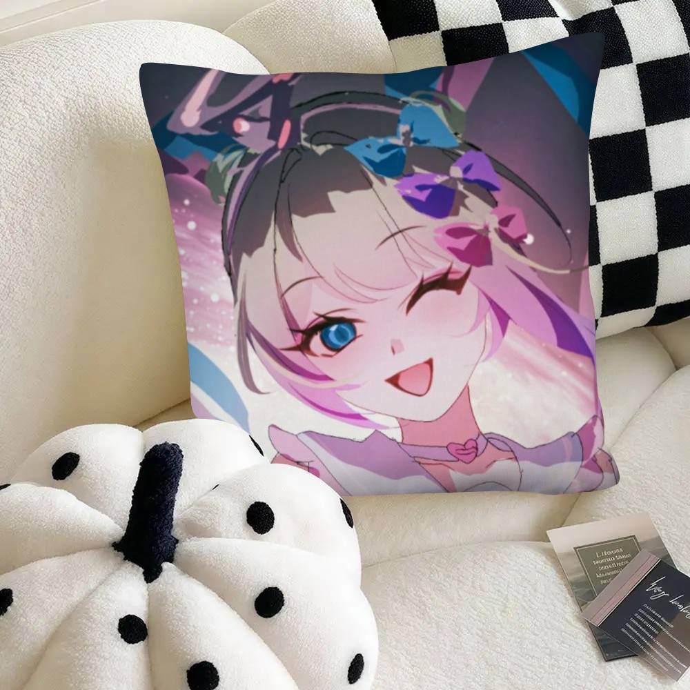 Needy Streamer Overload Pillow Case Fashion Square Pillowcase Bedroom Sofa Room Ins Decoration Leisure 40x40cm16x16in