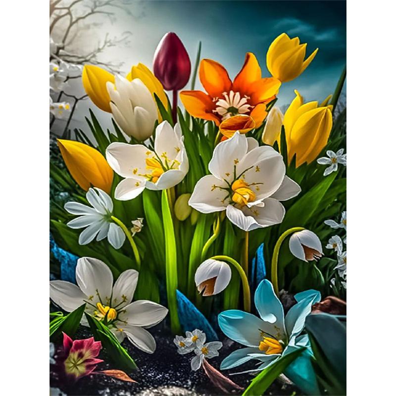 5D DIY Diamond Painting Flower Scenery Diamond Embroidery Painting Full Round Diamond Mosaic DIY Rhinestone Home Decor Gifts