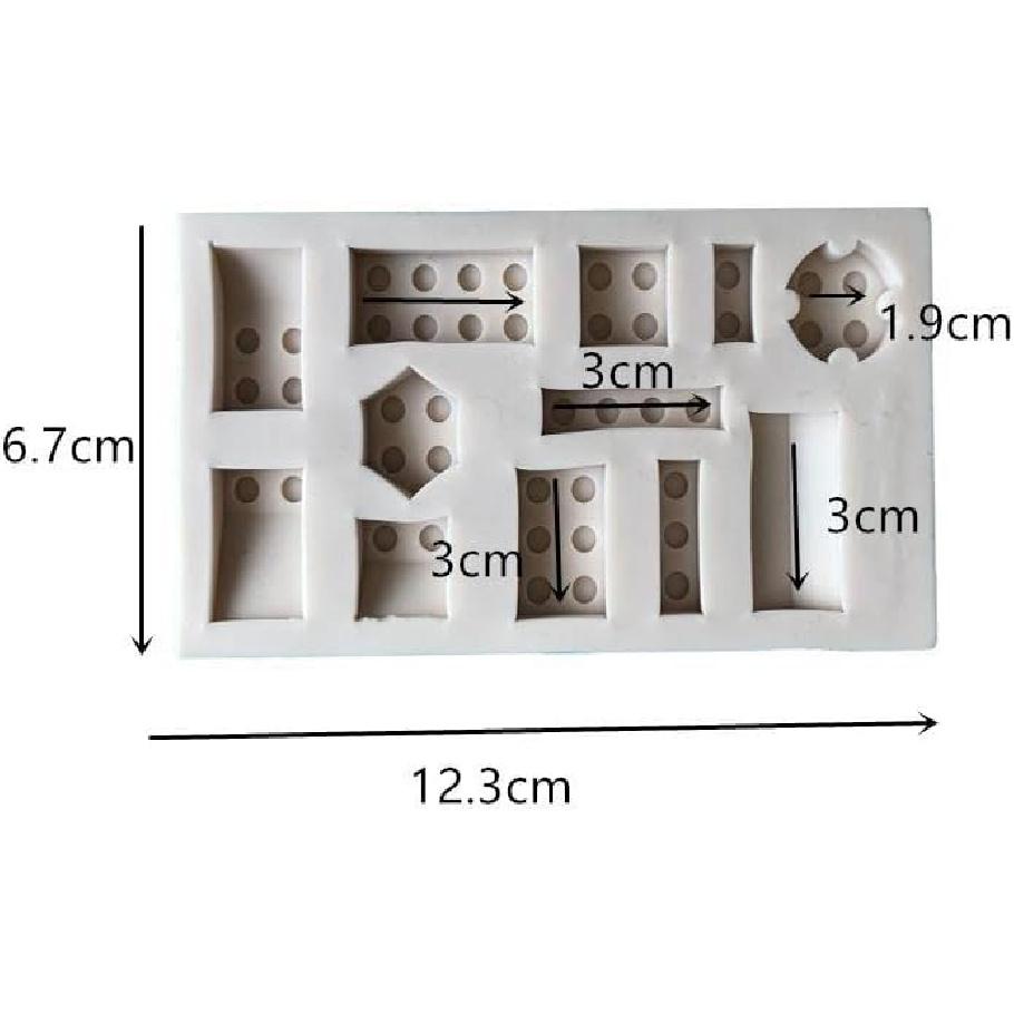 3pcs Building Bricks Robots Silicone Molds for DIY Fondant Candy Making Tools Chocolate Mold Desserts Ice Cube Gum Clay Biscuit Plaster Resin Cupcake