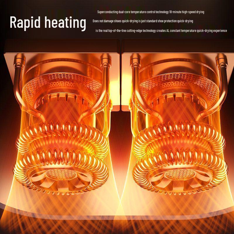 Portable German Smart Shoe Dryer with Timer - Quick Dry, Foldable, Constant Temperature, Deodorizing & Sterilizing