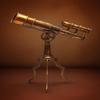 Nautical Brass Double Barrel Telescope With Tripod, Telescope, Corporate Gift, Groomsmen Gift, Gift for Him