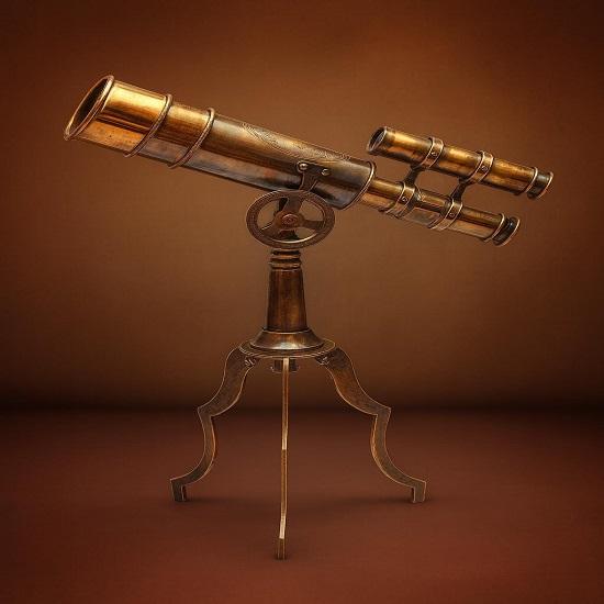 

Морской латунный телескоп с двойным стволом и штативом, Телескоп, Корпоративный подарок, Подарок шаферам, Подарок для него