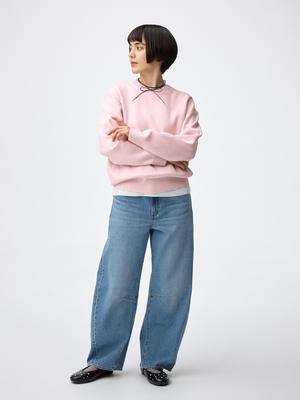 Barrel Leg Jeans B+ec  Short Length 68.0 Cm 