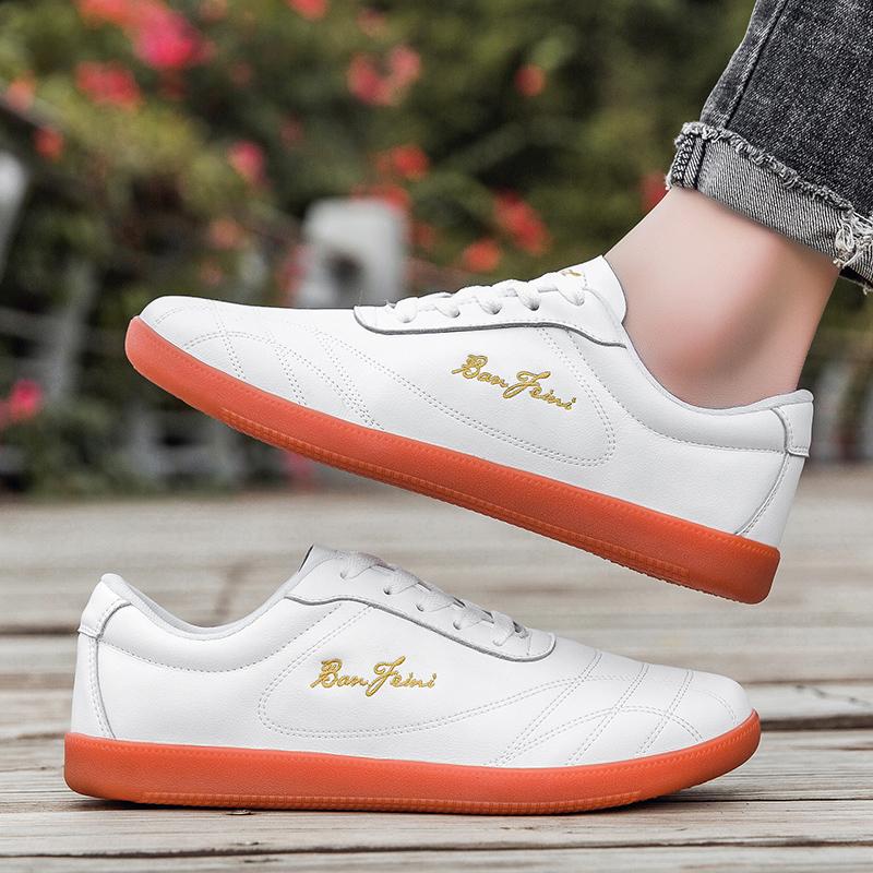 Tai Chi Shoes Men Tai Chi Light Breathable Leather Martial Arts Shoes Practice Performance Shoes Training Bagua Shoes