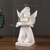 New High-end European Retro Angel Candle Holder Decoration Home Desktop Decoration Romantic Candlelight Decoration Handicrafts