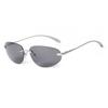 Fashion Y2K Oval Sunglasses Women Men Brand Designer Futurist Frameless Sun Glasses Cycling Sports Glasses  S95362