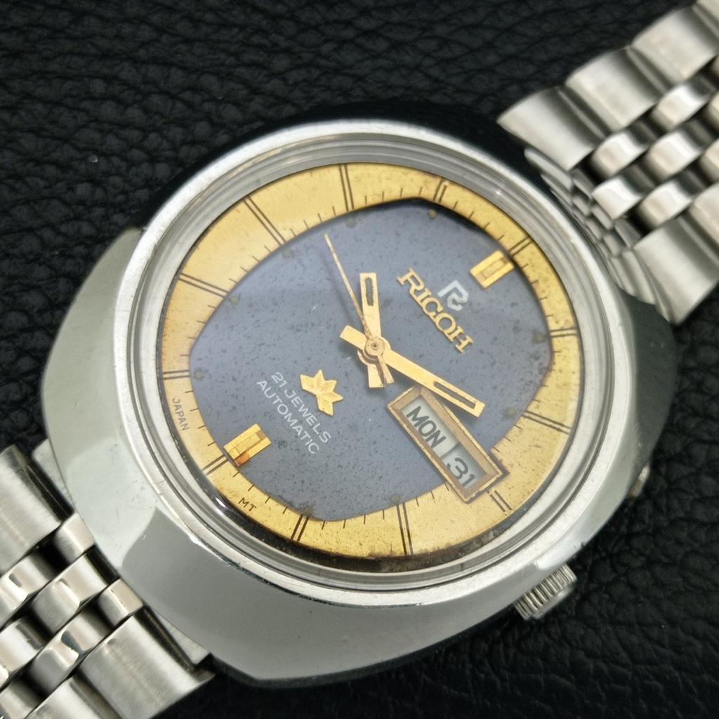 GENUINE VINTAGE RICOH R31 AUTOMATIC JAPAN MENS ORIGINAL DIAL WATCH a709436-1