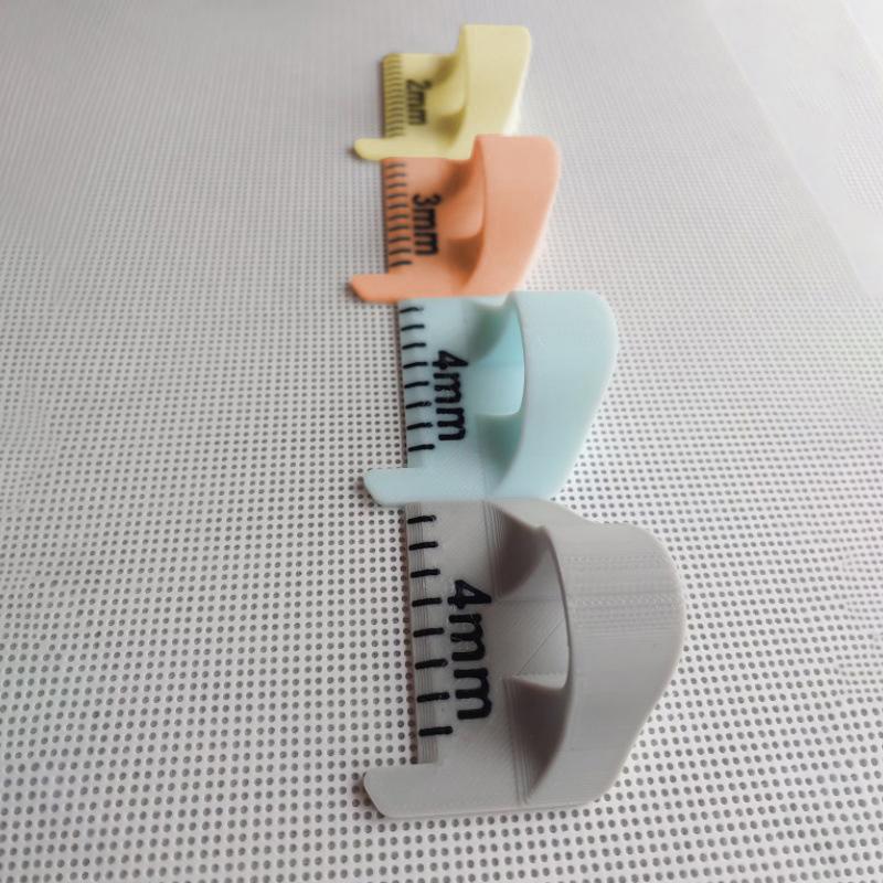 Sewing Needle Gauge Measuring Tool, Finger Ruler Sewing Template For Equal Stitches, Finger Protector, Diy Stitching Guide Tool