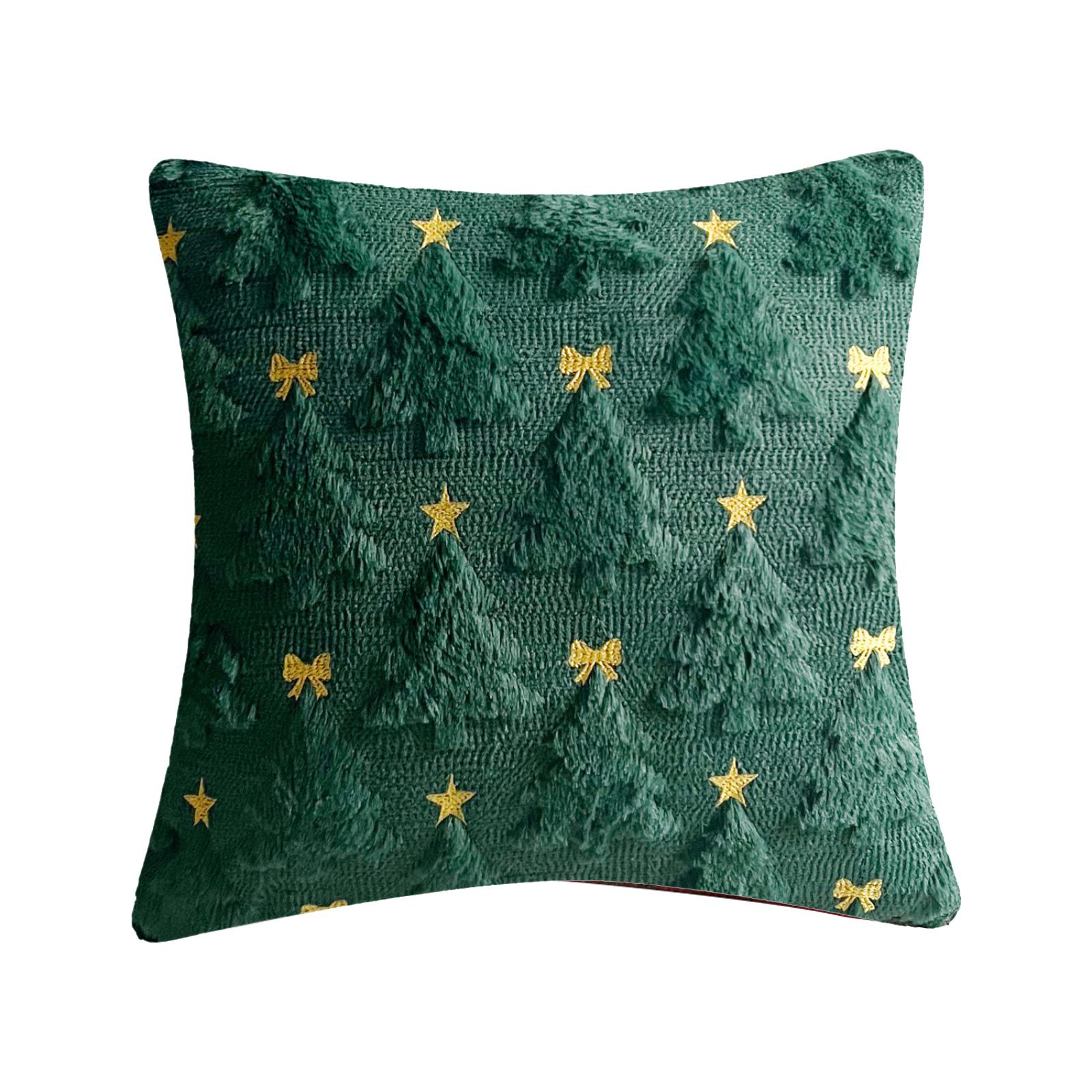 

Sweet Christmas Style Plush Pillow Cushion Cover Atmosphere Living Room Sofa Pillow One Size