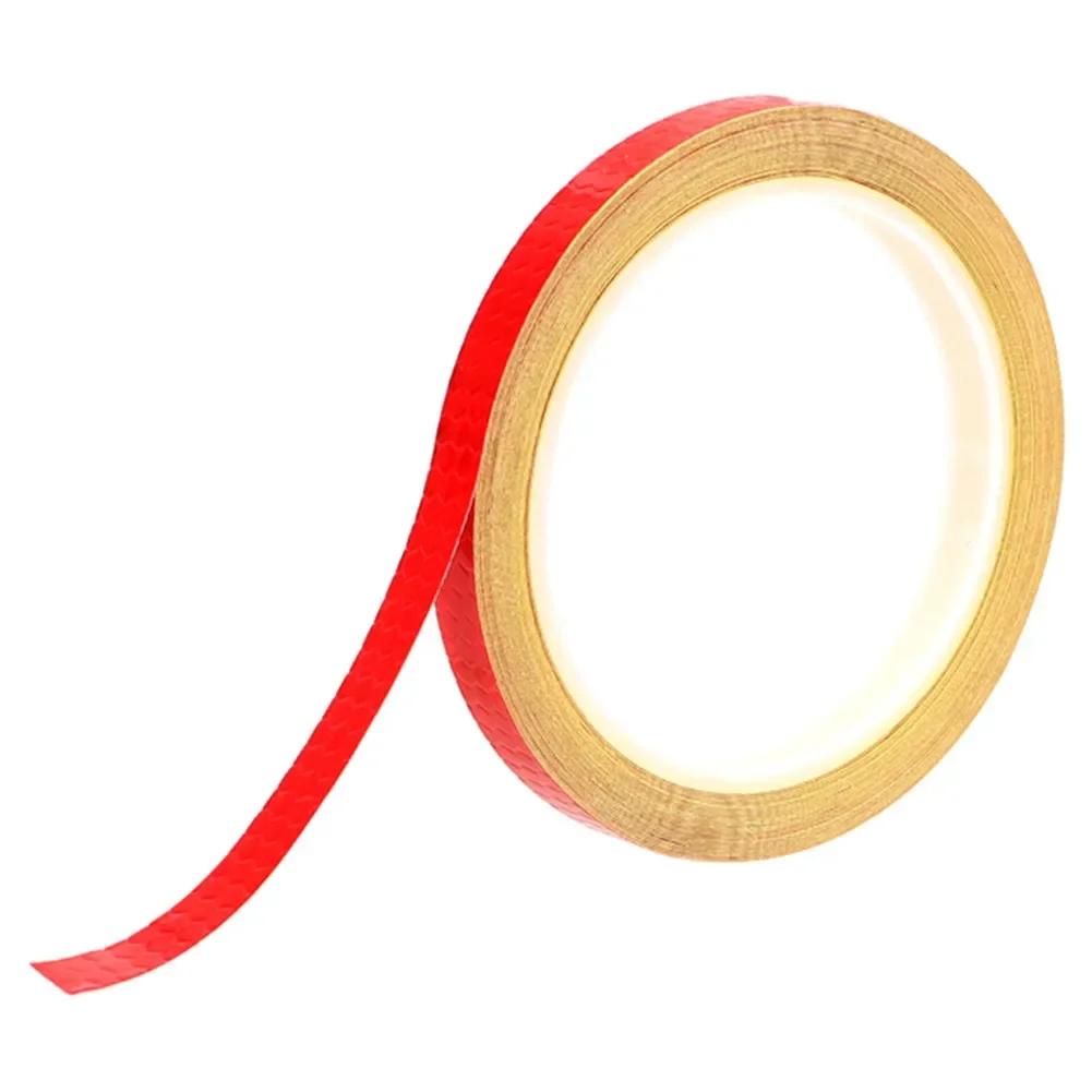 New Practical Car Sticker Tape Wheel Rim 1cm*8m Eyebrow PVC Safety Wearresistance Accessories Reflective Stickers