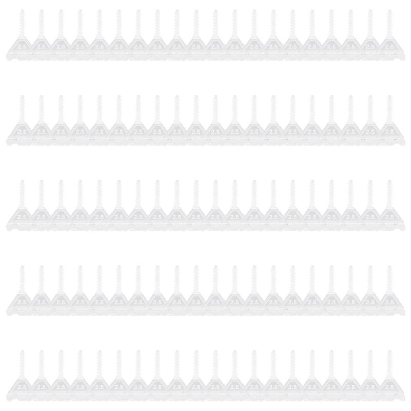 100Pcs Professional Ceramic Tile Leveling System Clips Spiraling Spacers Wadge for Tile Laying Wall Floor Construction Tool
