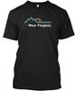 Retro West Virginia Wv Sunrise Mountains TShirt Made In the USA Size S To 5XL Unisex T-Shirt