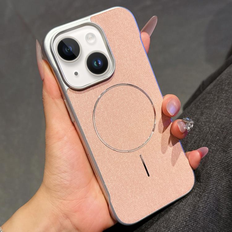 Retro Linen Fabric Magnetic Half Coverage Phone Case