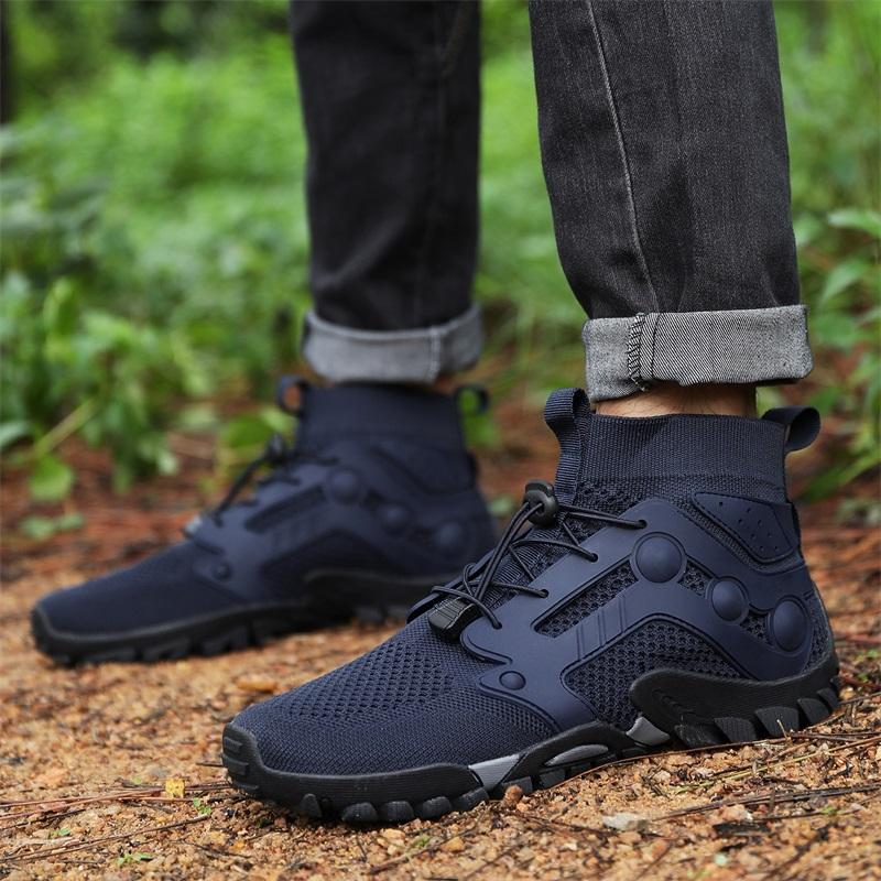 Damskie buty wspinaczkowe typu high-top Outdoorowe buty trekkingowe Męskie oddychające siateczkowe antypoślizgowe buty sportowe do campingu i trekkingu