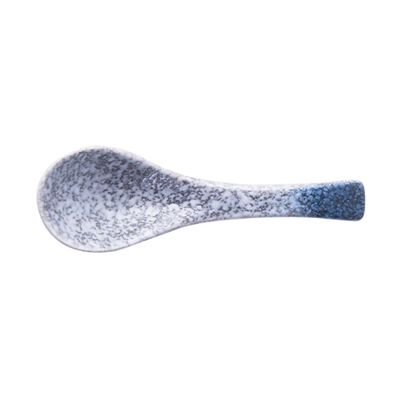 Ceramic Japanese Soup & Rice Spoon - Cute, Creative Teaspoon for Tableware and Cooking.