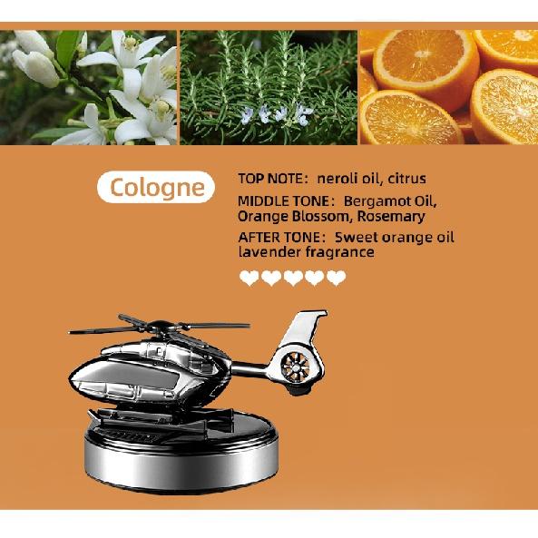 Car Perfume Fragrance Solar Aromatherapy helicopter Car Air Freshener Diffuser Parfume Gift Box Car Decor Auto