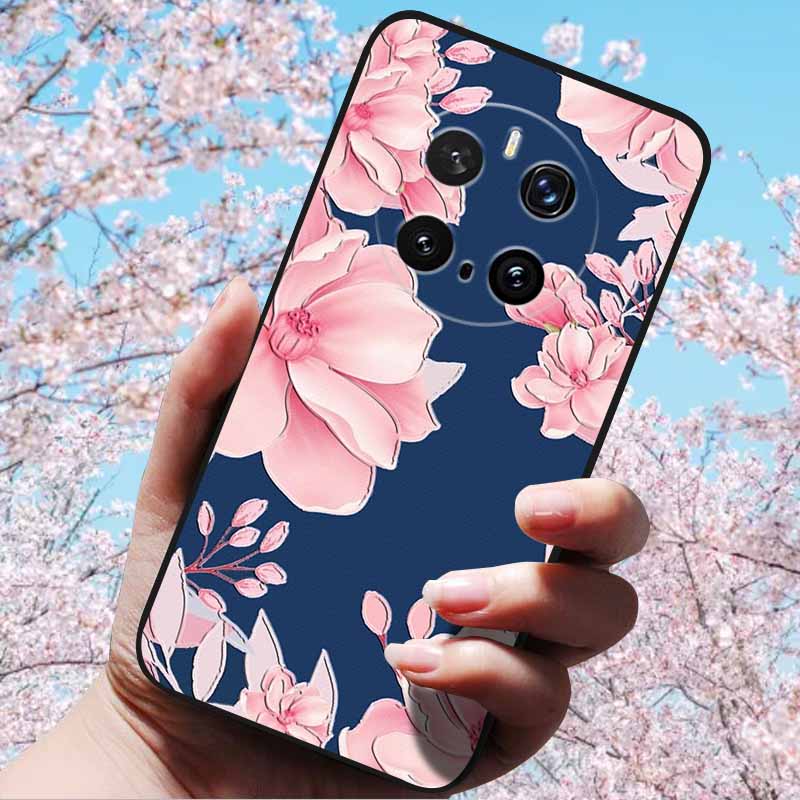 For Honor Magic7 Pro / Magic7 5G Cases 3D Relief Flower Emboss Soft Silicone For Magic7 Pro Magic 7 3D Cartoon Back Cover Cases
