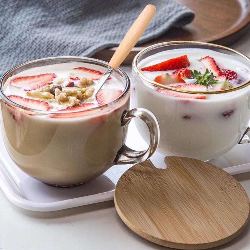 Shangqi Große Glas-Frühstückstasse
