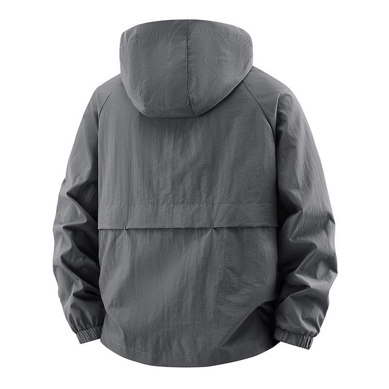 Men's Fashion Casual Hooded Autumn New Detachable Hat Design Soft Comfortable Jacket Jacket Top