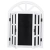 Wood Blinds Message Board Chalkboard Rustic Blank Window Wall Prompt Board Decoration for Home
