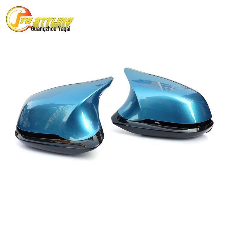 

BMW 1234 Series M2X1 M3 Painted Rearview Mirror Shell with Sequential Turn Signal - 6-Piece Set Gloss Black