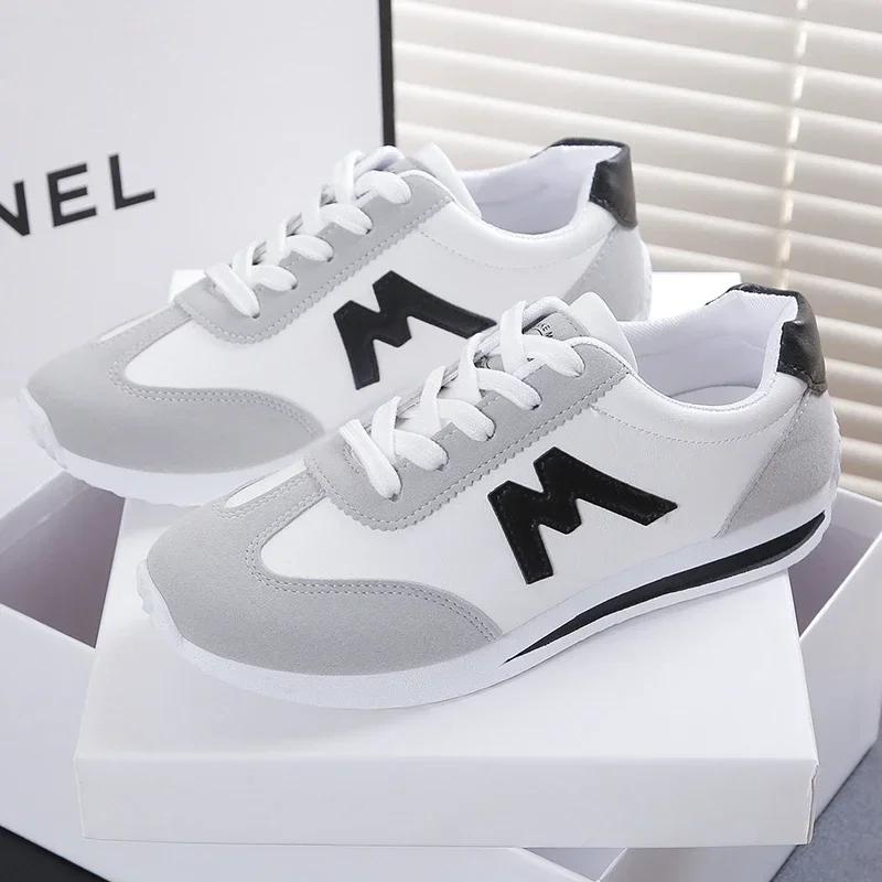 

Fashion Women Designer Sneakers Comfortable Round Head Lace Up Light Sneakers Women Breathable Anti-slip Casual Shoes Zapatos De Mujer 35 чёрный