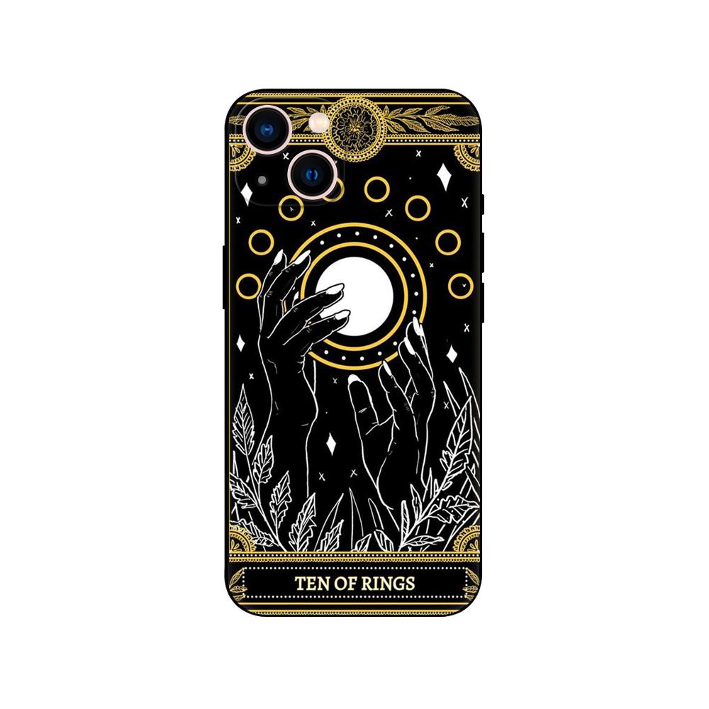 Death Tarot phone case for iphone 5 5s 2020se 6 6s 7 8 plus x 10 XR XS 11 12 13 mini pro MAX black tpu back cover