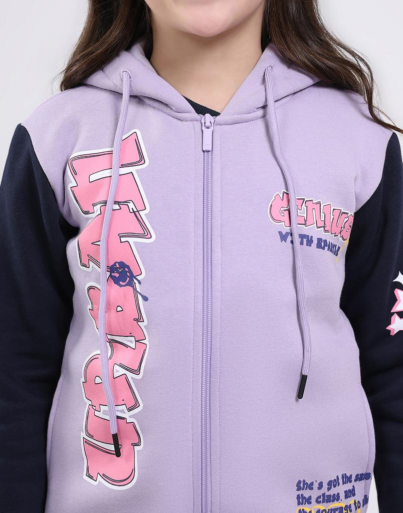 MONTE CARLO Sudadera con capucha y manga larga para niña