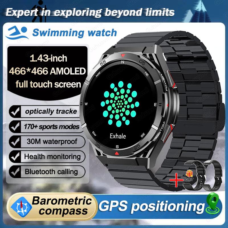2025 Nou Ceas Smart GPS Bărbați Apel Bluetooth 100+ Sport GPS Urmărire Ceasuri Asistent Vocal Impermeabil Ceas Inteligent Pentru Android IOS