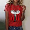 Women's Casual Pullover T Shirt Short Sleeve Round Neck Top Oktoberfest Print Tee Shirt for Festival and Everyday Wear