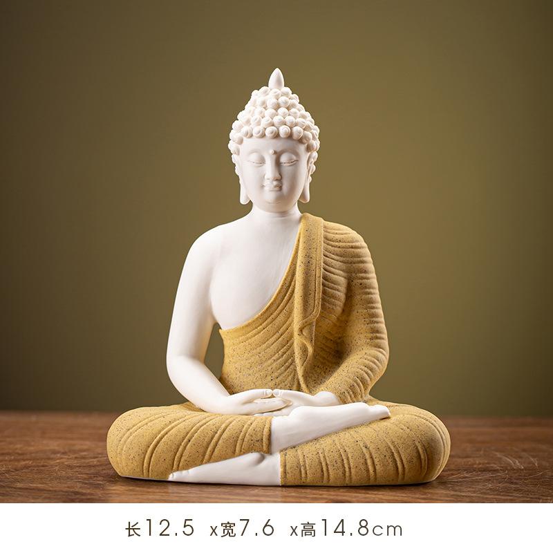 

Статуя Будды Татхагаты, Большая статуя Будды Шакьямуни, Керамический круг для лампы, Гостиная для крыльца с благовониями, Декор для дома