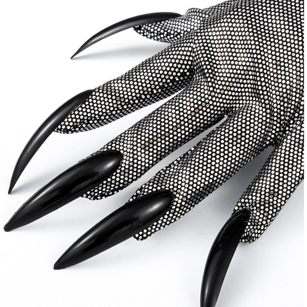 Rhinestone Cat Girl Mask Gloves Set Cosplay Prop Masquerade Gloves  Dance Performance