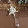 3PCS Party Supplies Christmas Crystal Snowflake Pendant Christmas Tree Decorations  New Year