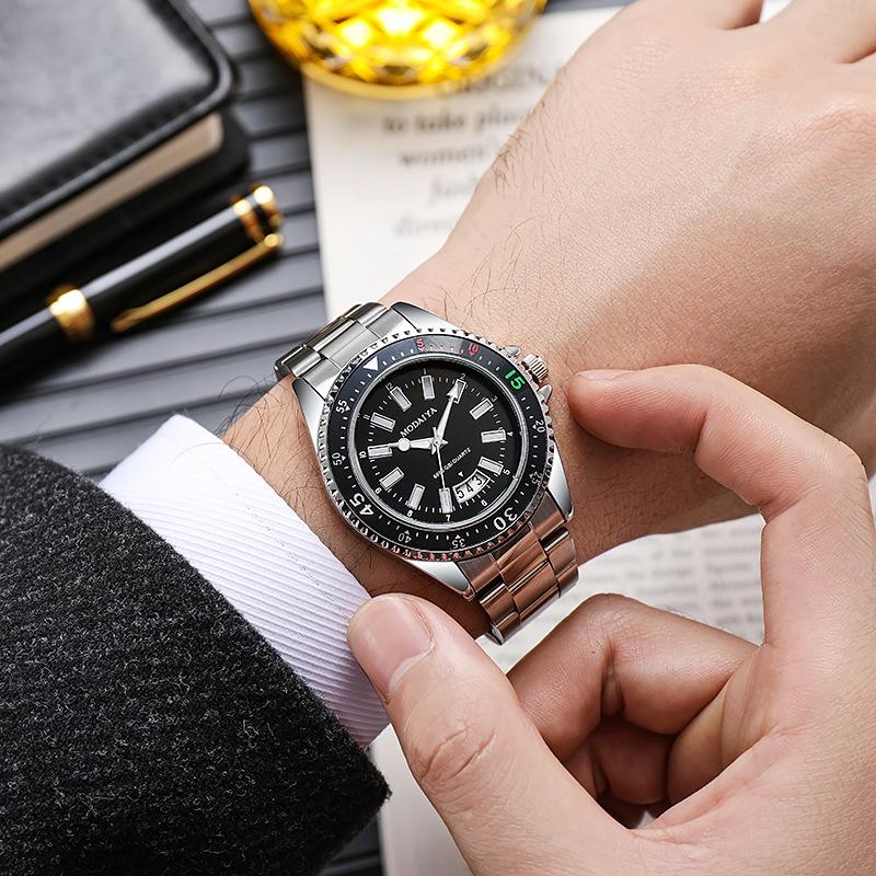 Men S Watch Stainless Steel Strap Watch Men S Calendar Men S Quartz Watch Watch Fashion Big Brand Watch