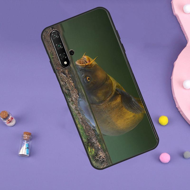 CARP FISH FISHING Case For Huawei P30 P20 P40 Lite Nova 5T 11i 8i 3i 9 10 SE 11 Pro Y90 Y70 Y61 Y60 Y91 Cover