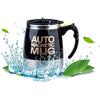 Self Stirring Mug Coffee Cup/Auto Magnetic Mixing Tea Hot Chocolate Cocoa Protein 400ml, A006M Black