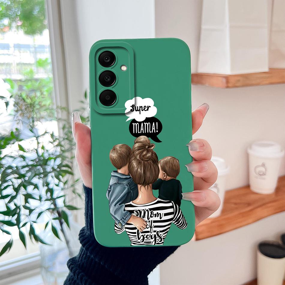 For Samsung Galaxy A37 A57 A17 A07 Phone Case Cute Astronaut Smooth Liquid Silicone Full Coverage Anti Drop Soft Durable Bumper