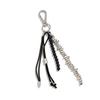Unique Geometric Bead Bag Chain Keychain Charm With Tassel Accent For Purse Keys Jewelry Accessories Decoration