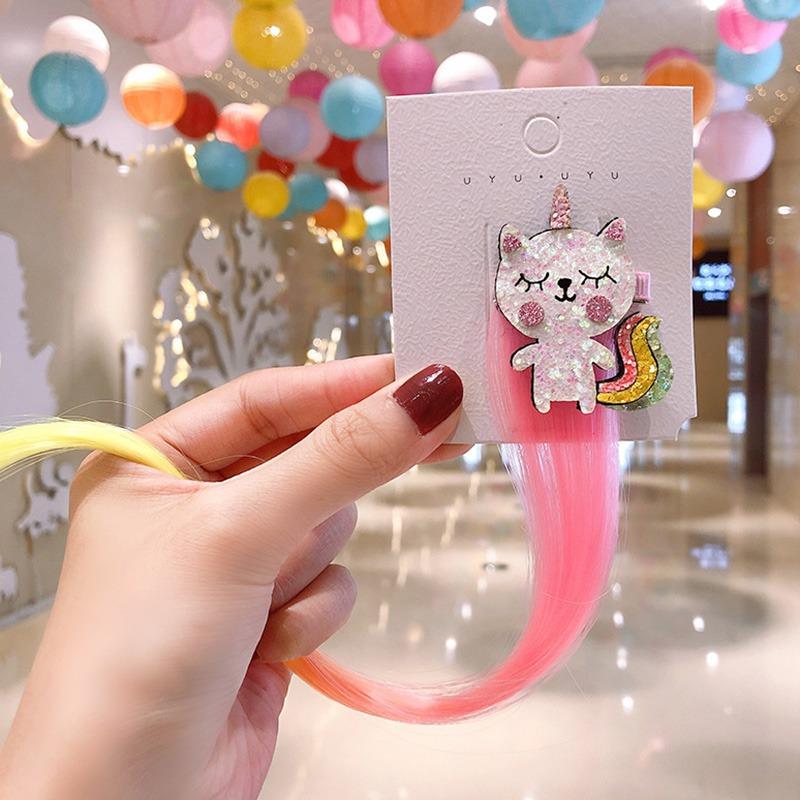 

Дитяча шпилька Мультфільм Одна перука Шпилька Мила дівчина Бокова затискач Чубчик Затискачі Дитячі аксесуари для волосся