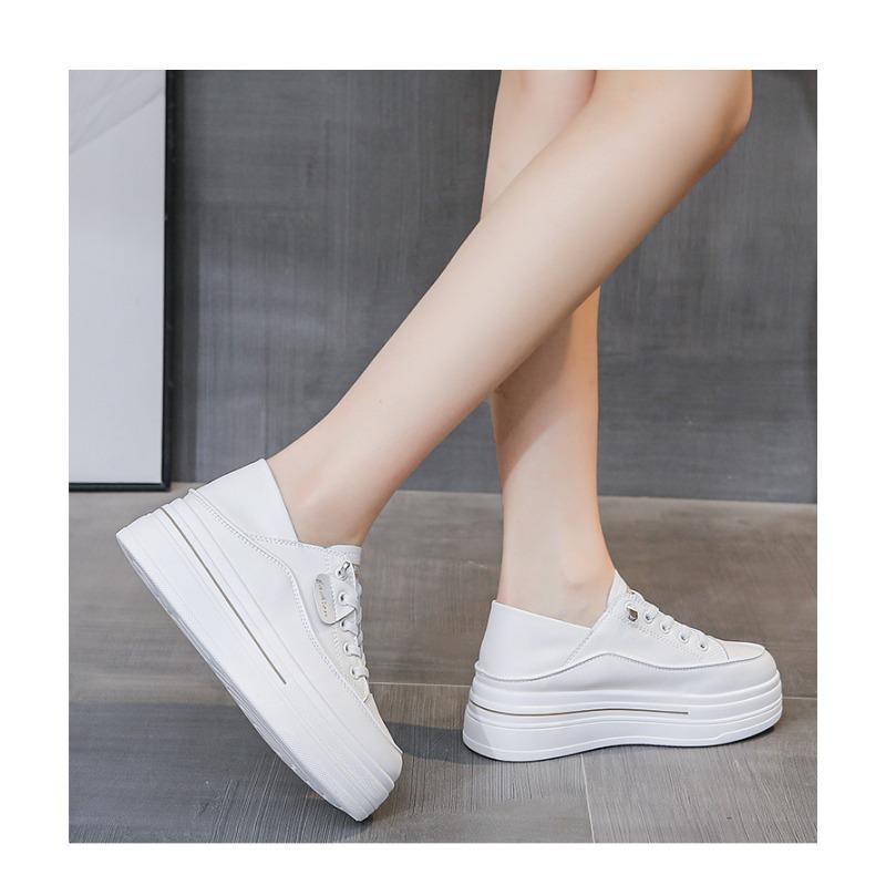 Summer New Thick Bottom Plate Shoes Casual Sneakers Two Wear Single Shoes