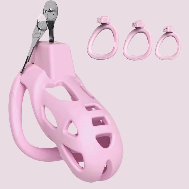 Male Chastity Cage With 3 Snap Ring Sissy Chastity Cock Cage Device Penis Rings Erotic Urethral Lock BDSM Bondage Sex Toys